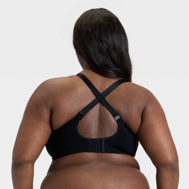 slide 3 of 4, Women's Nursing Lightly Lined Seamless Bralette - Auden™ Black XXL, 1 ct