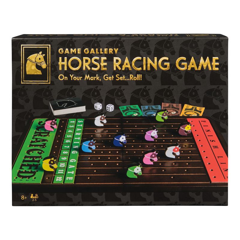slide 1 of 8, Spin Master Games Game Gallery Horse Racing Game, 1 ct