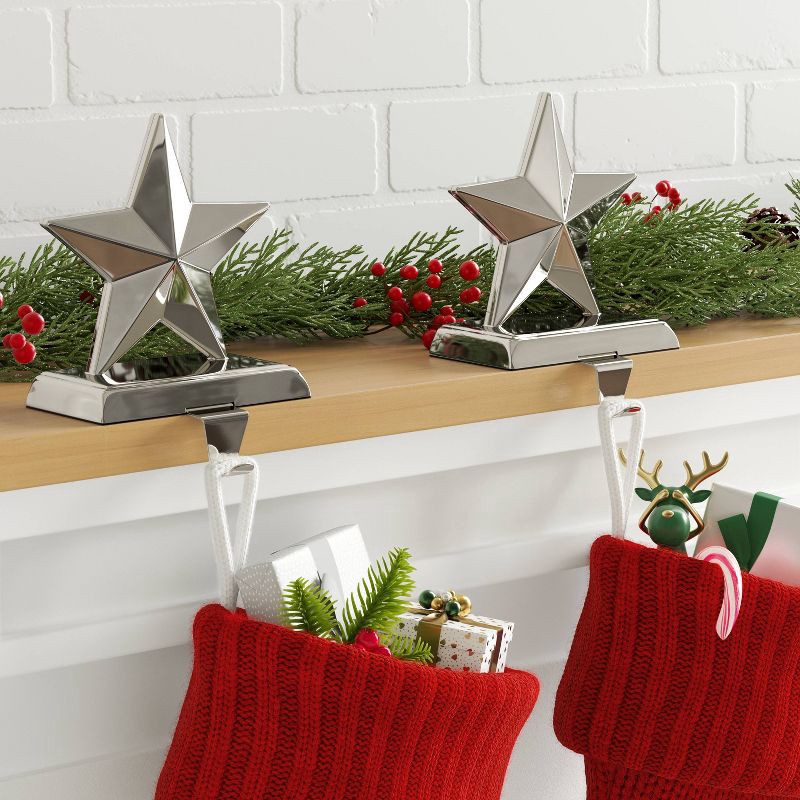 slide 2 of 4, Christmas Star Stocking Holder - Wondershop™, 1 ct