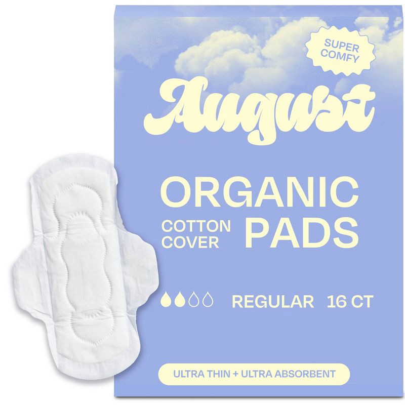 slide 1 of 6, Its August Regular Pads - 16ct, 16 ct