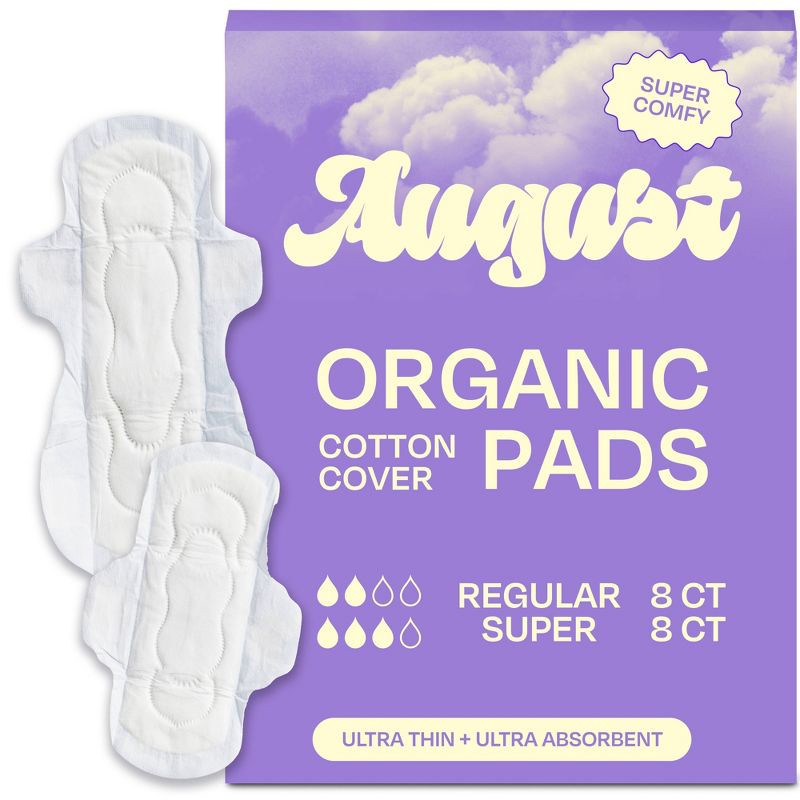 slide 1 of 6, Its August Combo Regular and Super Pads - 16ct, 16 ct