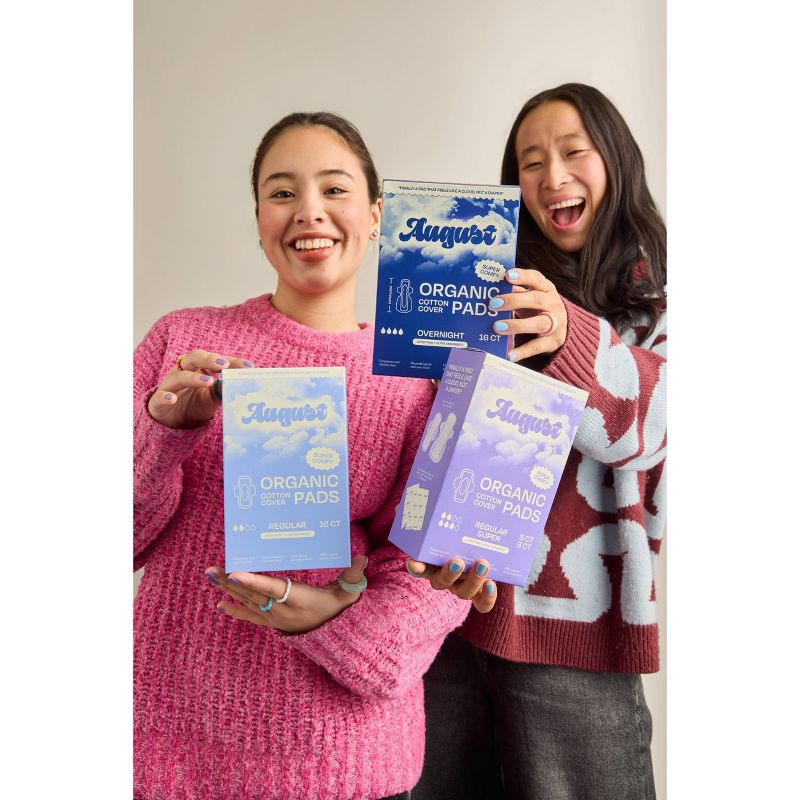 slide 3 of 6, Its August Combo Regular and Super Pads - 16ct, 16 ct