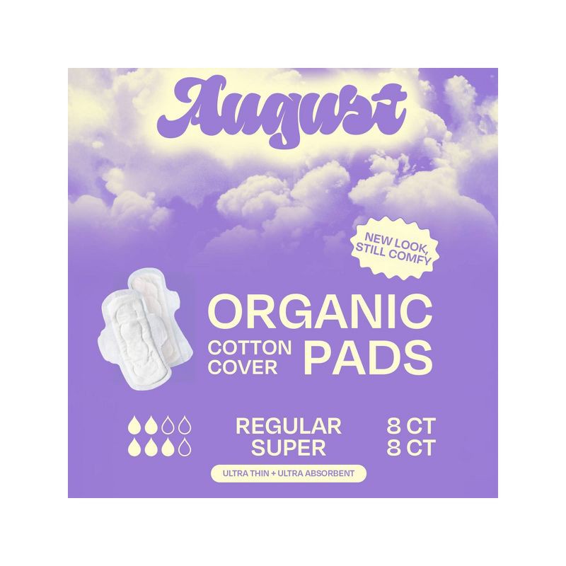 slide 6 of 6, Its August Combo Regular and Super Pads - 16ct, 16 ct