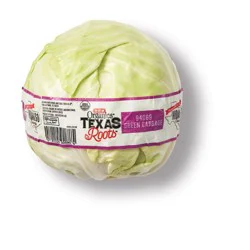 H-E-B Texas Roots Fresh Organic Green Cabbage