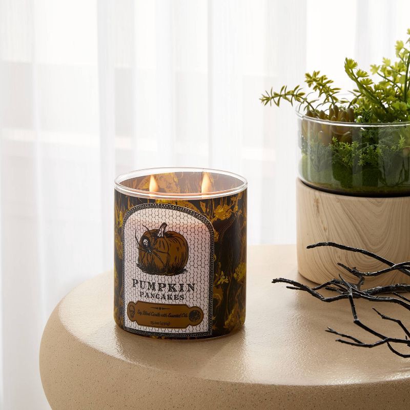 slide 2 of 3, 2 Wick 15.1oz Limited Edition Lidded Jar Candle Pumpkin Pancakes - Threshold™, 15.1 oz