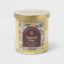 2 Wick 15.1oz Lidded Jar Candle Sugared Pear - Threshold™