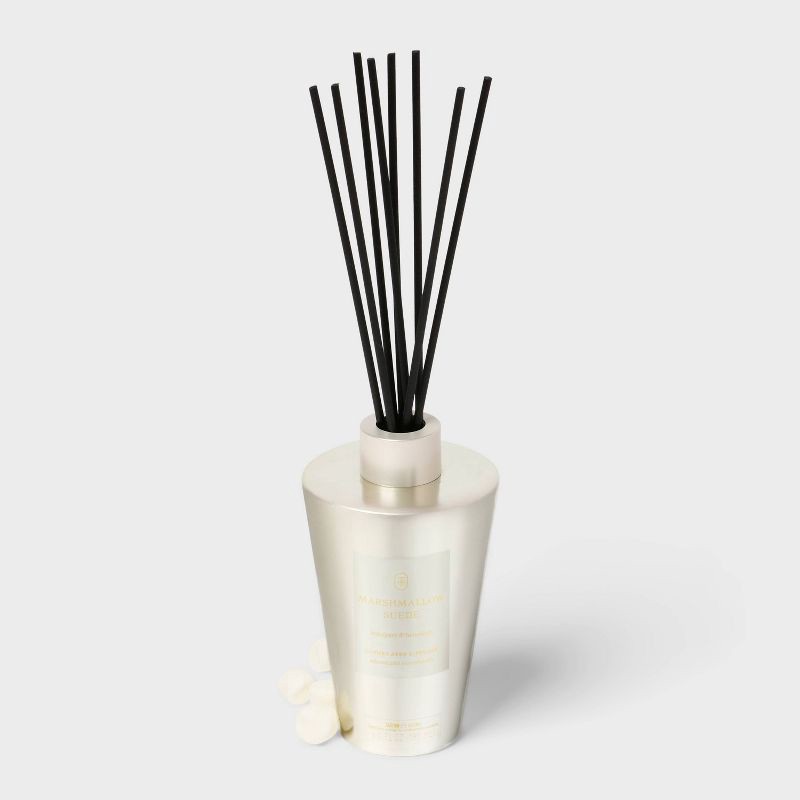 slide 3 of 3, 6oz Reed Diffuser Marshmallow Suede - Threshold™, 6 oz