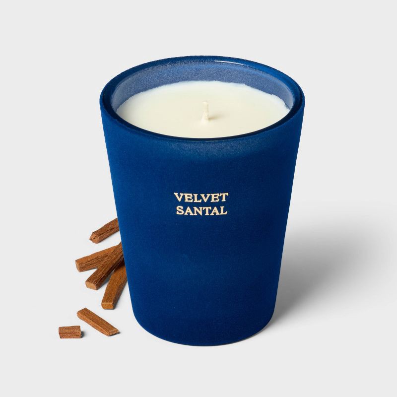 slide 3 of 4, Velvet Santal Jar Candle 12.6oz - Threshold™, 12.6 oz