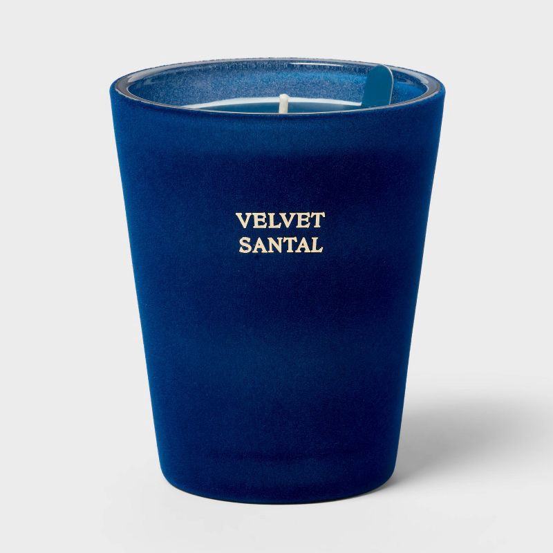 slide 1 of 4, Velvet Santal Jar Candle 12.6oz - Threshold™, 12.6 oz