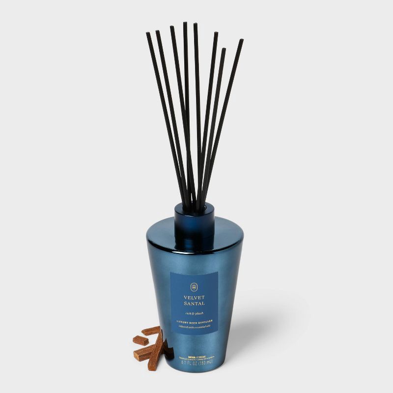 slide 3 of 3, 6oz Reed Diffuser Velvet Santal - Threshold™, 6 oz