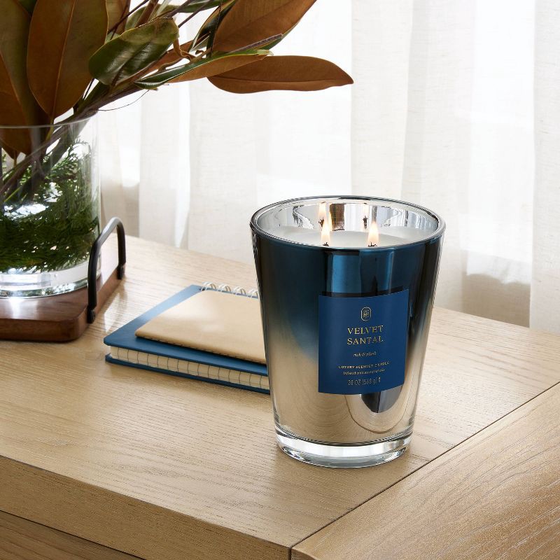 slide 2 of 4, Velvet Santal Jar Candle 20oz - Threshold™, 20 oz