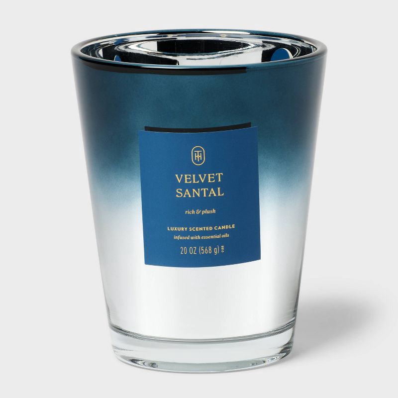 slide 1 of 4, Velvet Santal Jar Candle 20oz - Threshold™, 20 oz