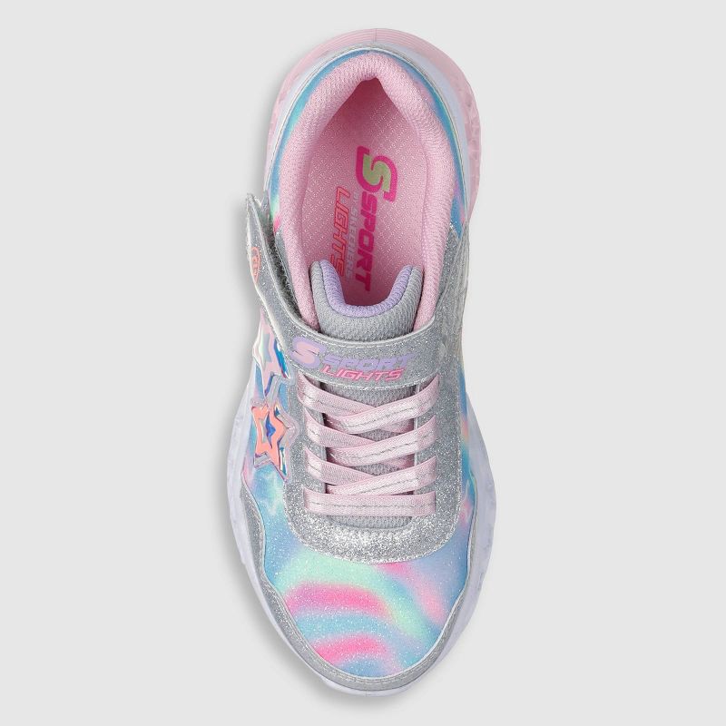 slide 3 of 5, S Sport By Skechers Girls' Bree Sneakers - Silver 1, 1 ct