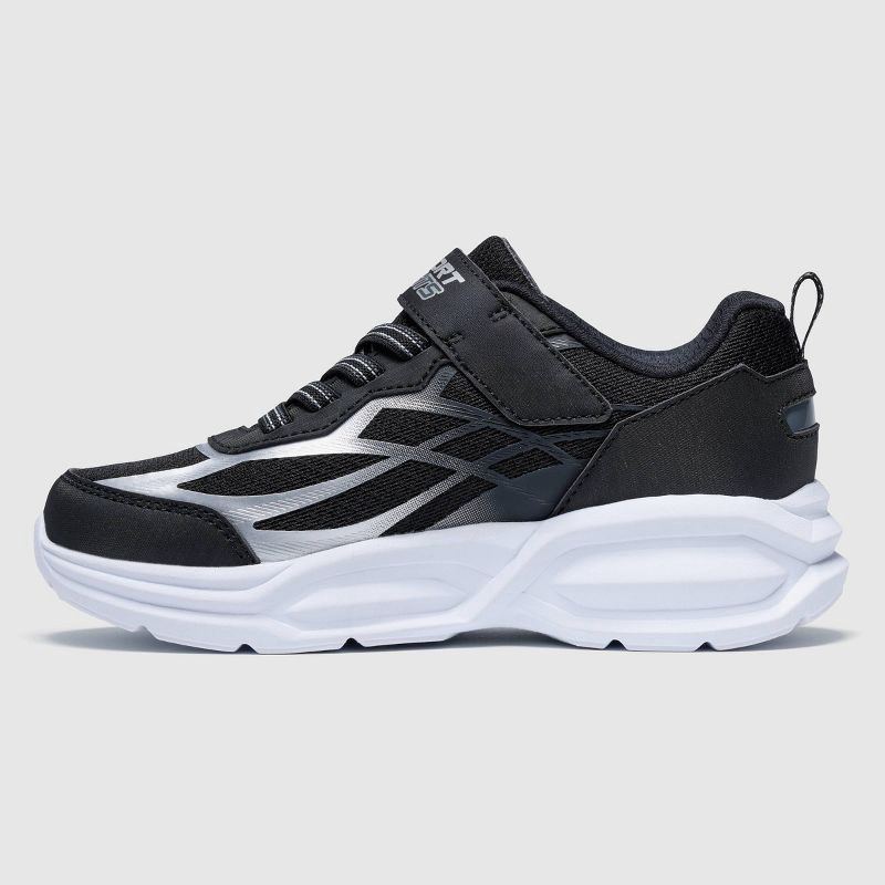 slide 2 of 5, S Sport By Skechers Boys' Hudson Sneakers - Black 6, 1 ct