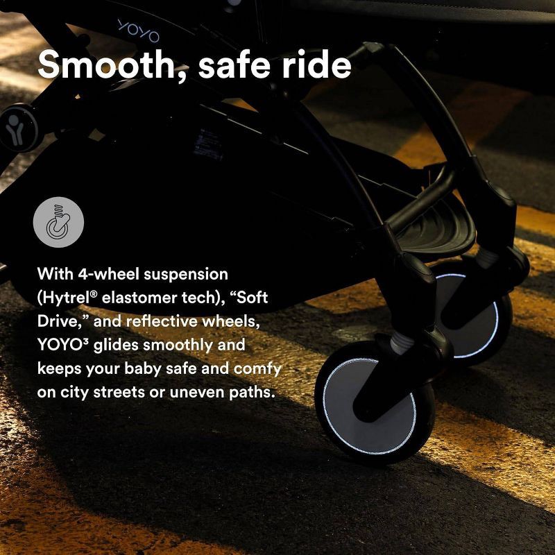 slide 9 of 11, Stokke YOYO³ Stroller Lightweight & Compact Carry-On Compatible - Black Taupe - 6m+, 1 ct