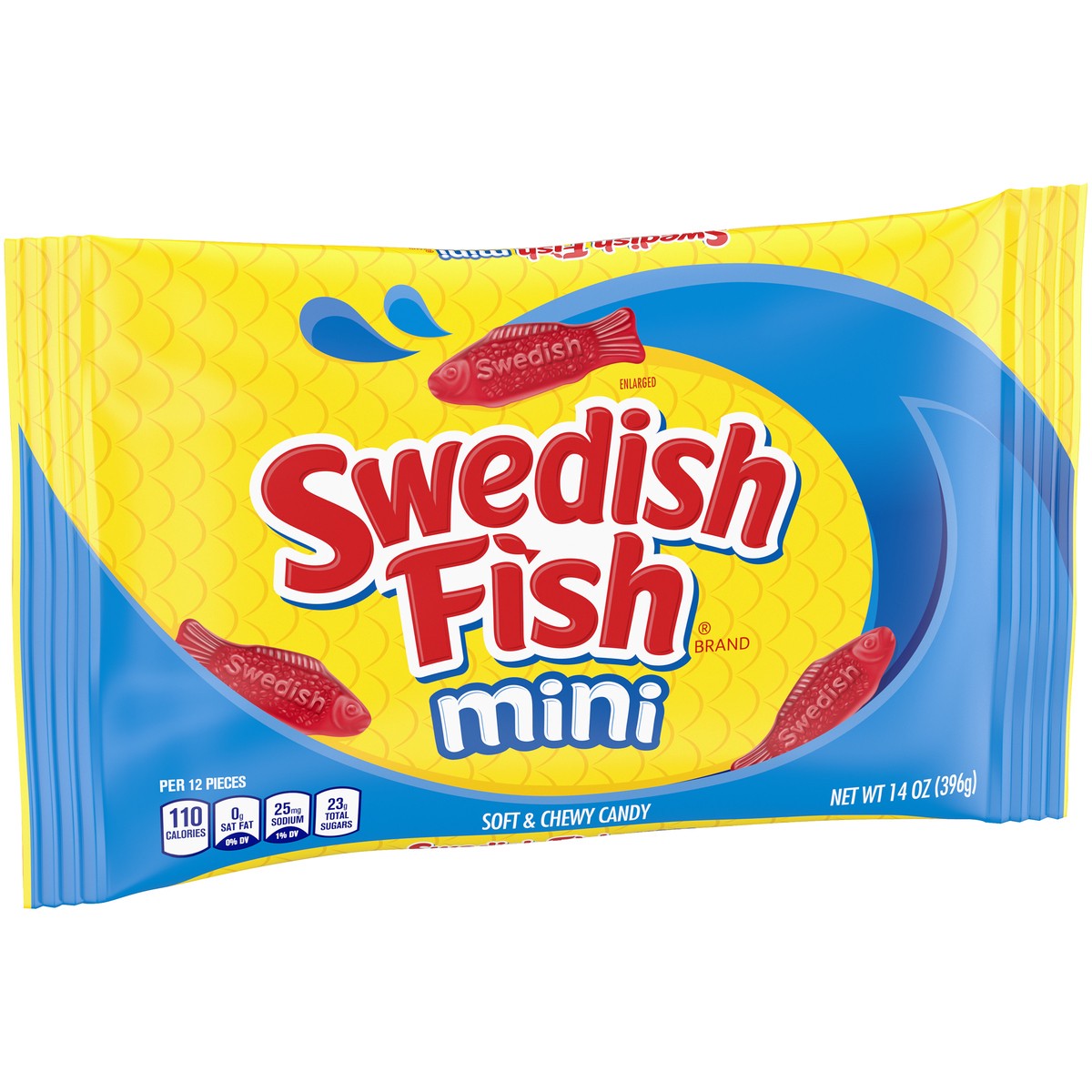 slide 4 of 9, SWEDISH FISH Mini Soft & Chewy Candy, 14 oz Bag, 0.88 lb