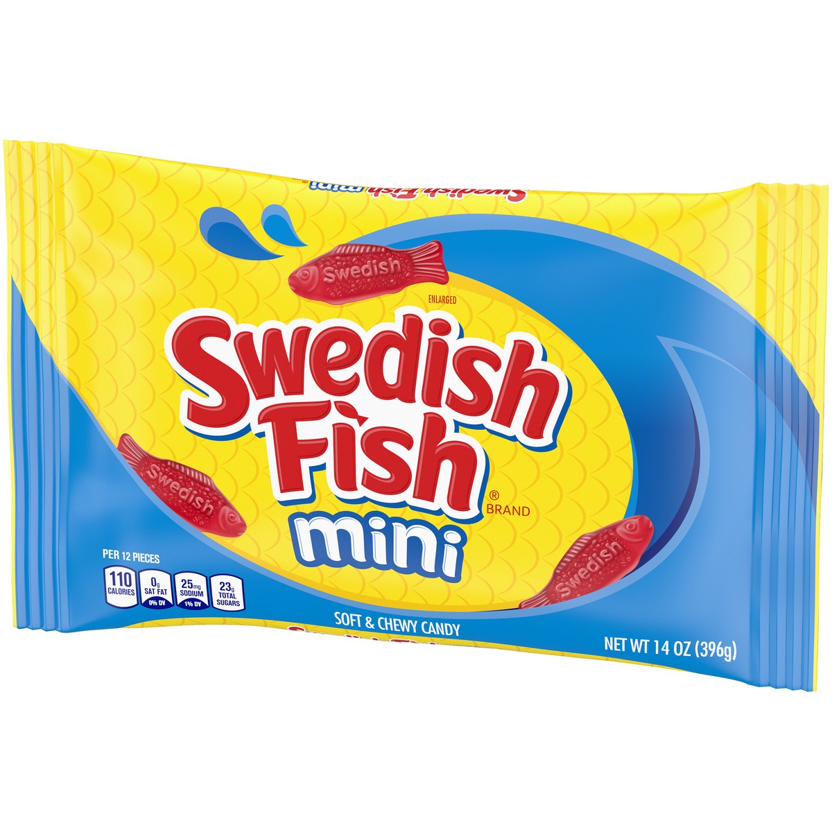 slide 6 of 9, SWEDISH FISH Mini Soft & Chewy Candy, 14 oz Bag, 0.88 lb
