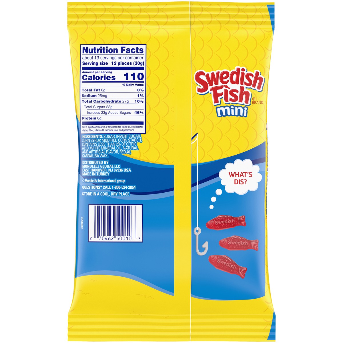 slide 9 of 9, SWEDISH FISH Mini Soft & Chewy Candy, 14 oz Bag, 0.88 lb
