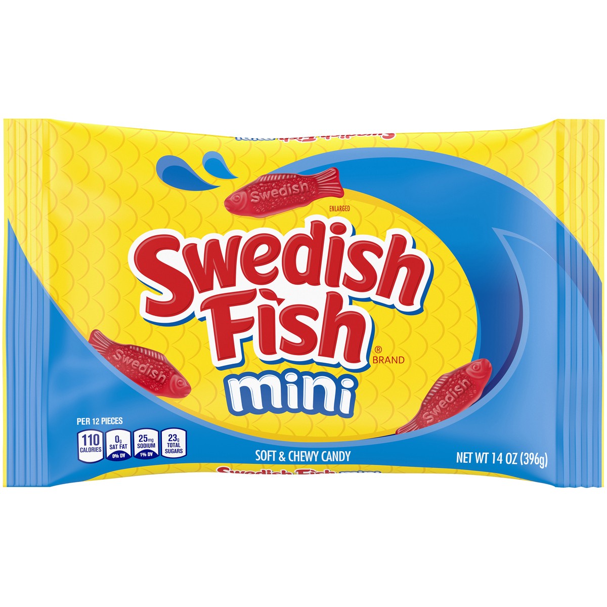 slide 3 of 9, SWEDISH FISH Mini Soft & Chewy Candy, 14 oz Bag, 0.88 lb