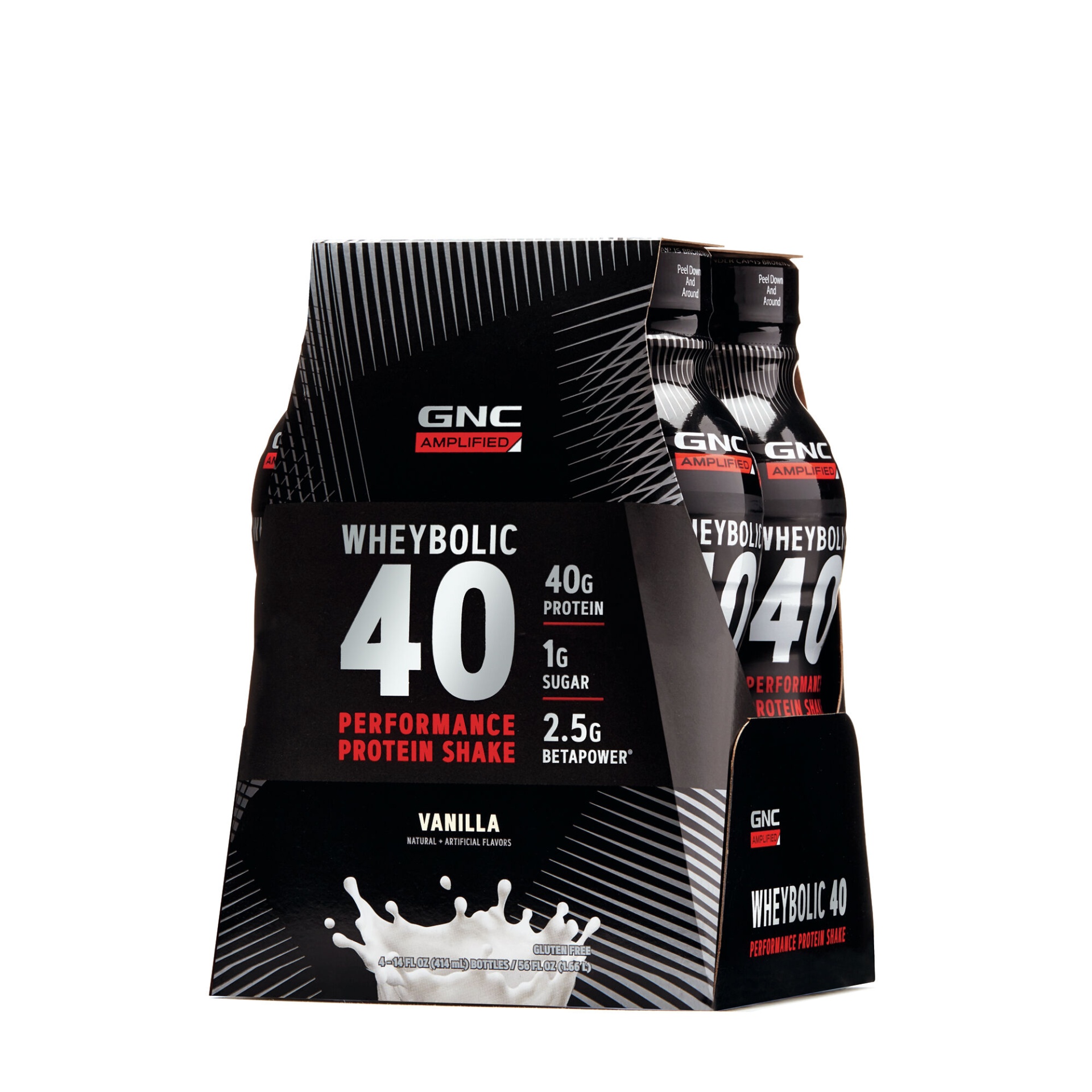 slide 1 of 1, GNC AMP Wheybolic 40 - Vanilla, 4 ct