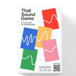 Asmodee That Sound Game Card Game: Party Game with Die, Sand Timer, for 2+ Players, 30-Minute Play