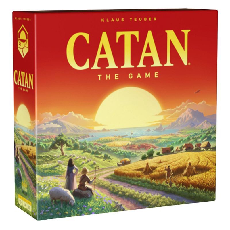 slide 1 of 5, Asmodee CATAN 6E Refresh Board Game: Strategy & Social Skills, 1 Hour Play, 3-4 Players, Includes Cards & Dice, 1 ct