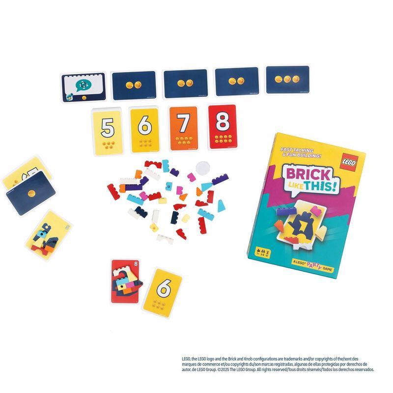 slide 3 of 4, Asmodee Brick Like This Board Game: Party Game, 2-8 Players, 15-Minute Play, Problem Solving, Includes Cards & Timer, 1 ct