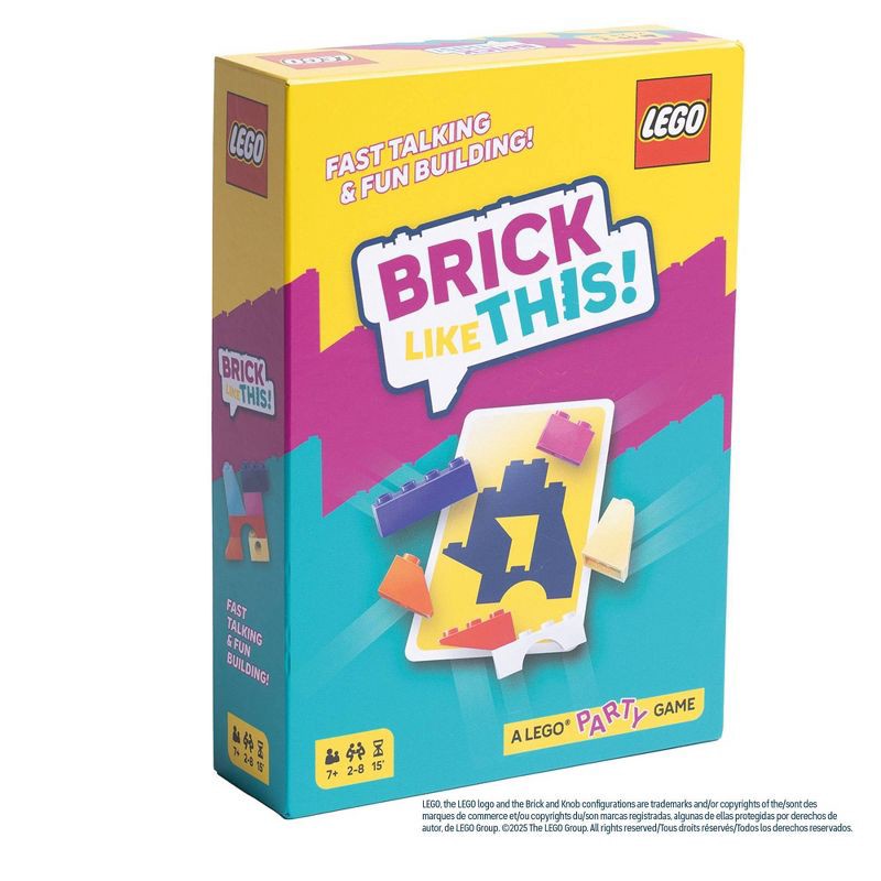 slide 1 of 4, Asmodee Brick Like This Board Game: Party Game, 2-8 Players, 15-Minute Play, Problem Solving, Includes Cards & Timer, 1 ct