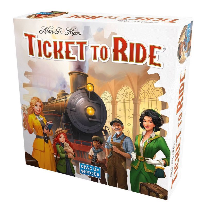 slide 2 of 4, Asmodee Ticket to Ride - Refresh Board Game: Strategy & War Game, 2-5 Players, 30-60 Minutes, Geography Focus, 1 ct