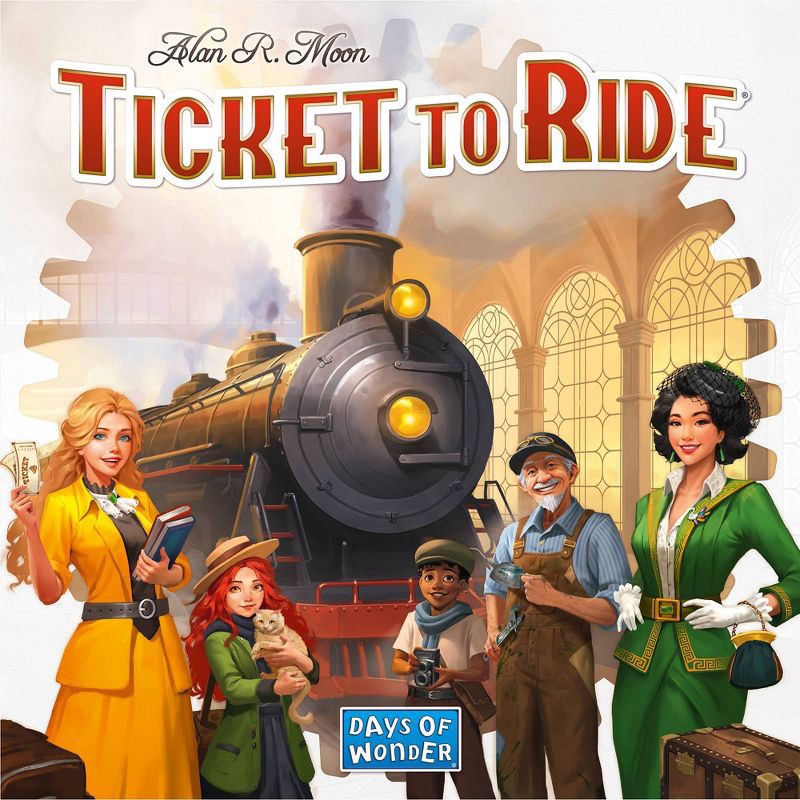 slide 3 of 4, Asmodee Ticket to Ride - Refresh Board Game: Strategy & War Game, 2-5 Players, 30-60 Minutes, Geography Focus, 1 ct