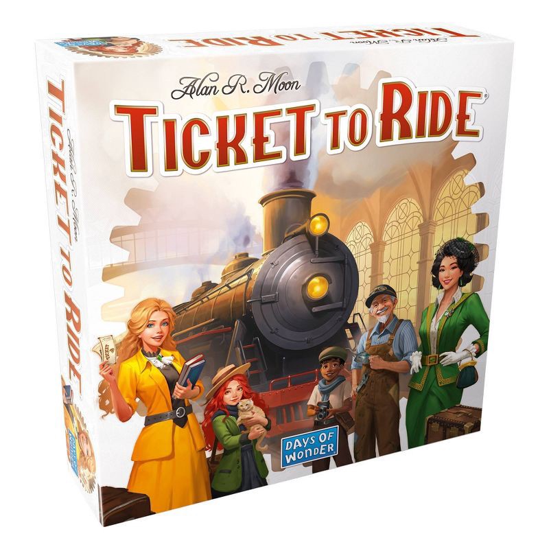 slide 1 of 4, Asmodee Ticket to Ride - Refresh Board Game: Strategy & War Game, 2-5 Players, 30-60 Minutes, Geography Focus, 1 ct