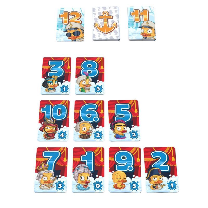 slide 5 of 5, Asmodee Duck & Cover Card Game: Educational Numbers, Party Cards, 2-7 Players, Full Game Set, 1 ct
