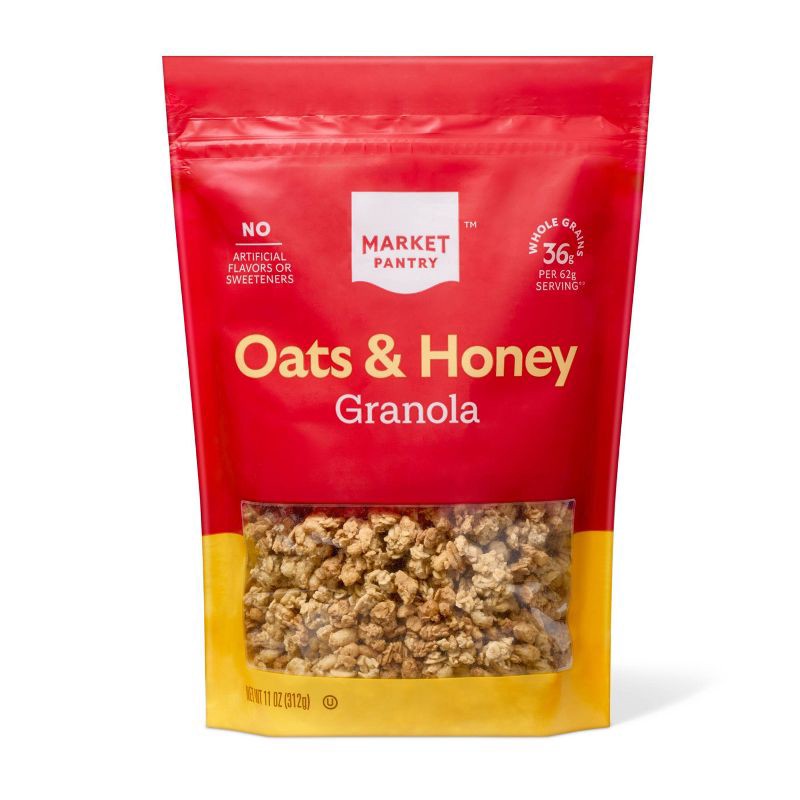 slide 1 of 3, Oats & Honey Granola - 11oz - Market Pantry™, 11 oz