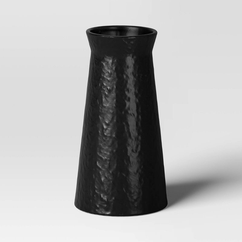 slide 1 of 3, Tall Modern Vase Black - Threshold™, 1 ct