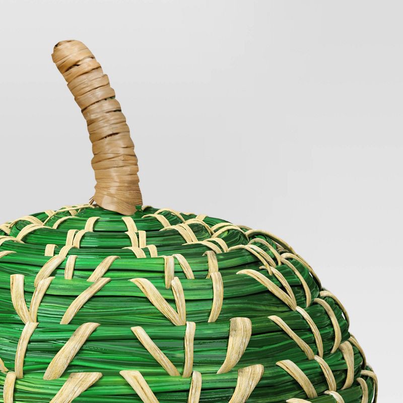 slide 2 of 4, Tall Patterned Woven Pumpkin Green - Threshold™, 1 ct