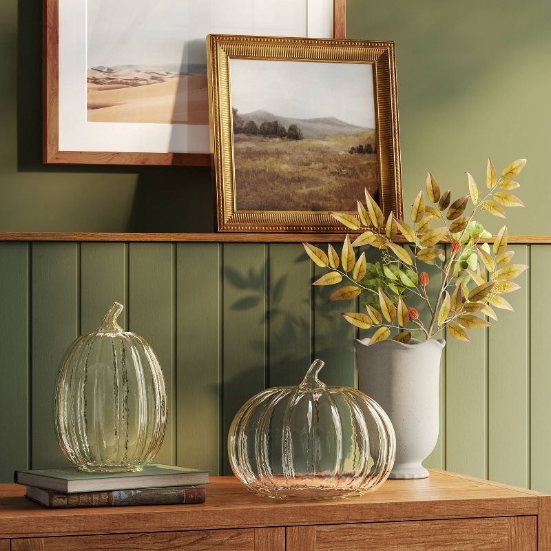 slide 3 of 3, Tall Glass Pumpkin Champagne - Threshold™, 1 ct