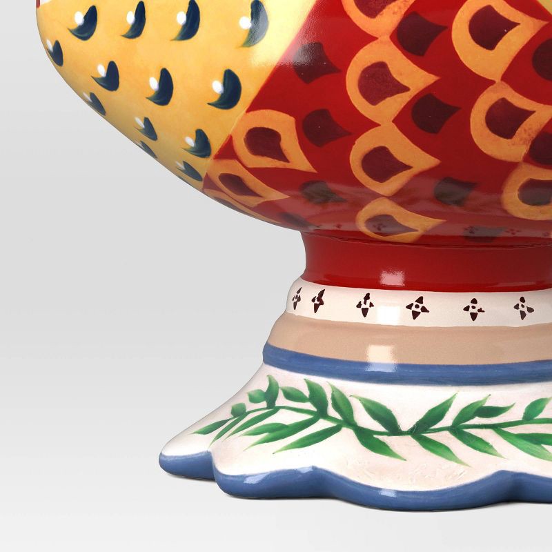 slide 3 of 5, Painted Ceramic Bird Statement Bowl - Threshold™, 1 ct