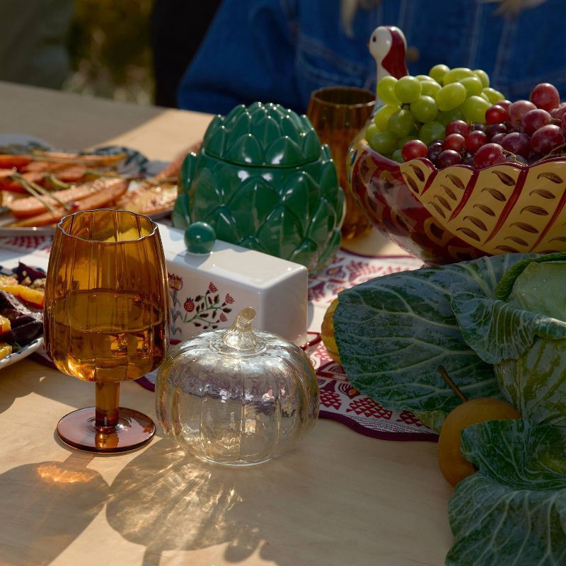 slide 4 of 5, Painted Ceramic Bird Statement Bowl - Threshold™, 1 ct