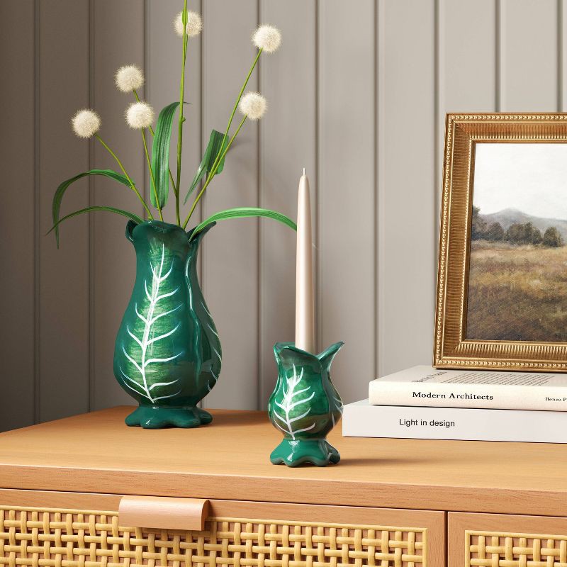 slide 2 of 3, Cabbage Vase Green - Threshold™, 1 ct