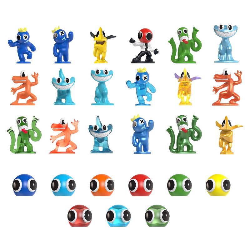 slide 4 of 4, Rainbow Friends Mini Bundle Action Figure Playset: 5-Piece PVC & ABS Figures Set, 1 ct