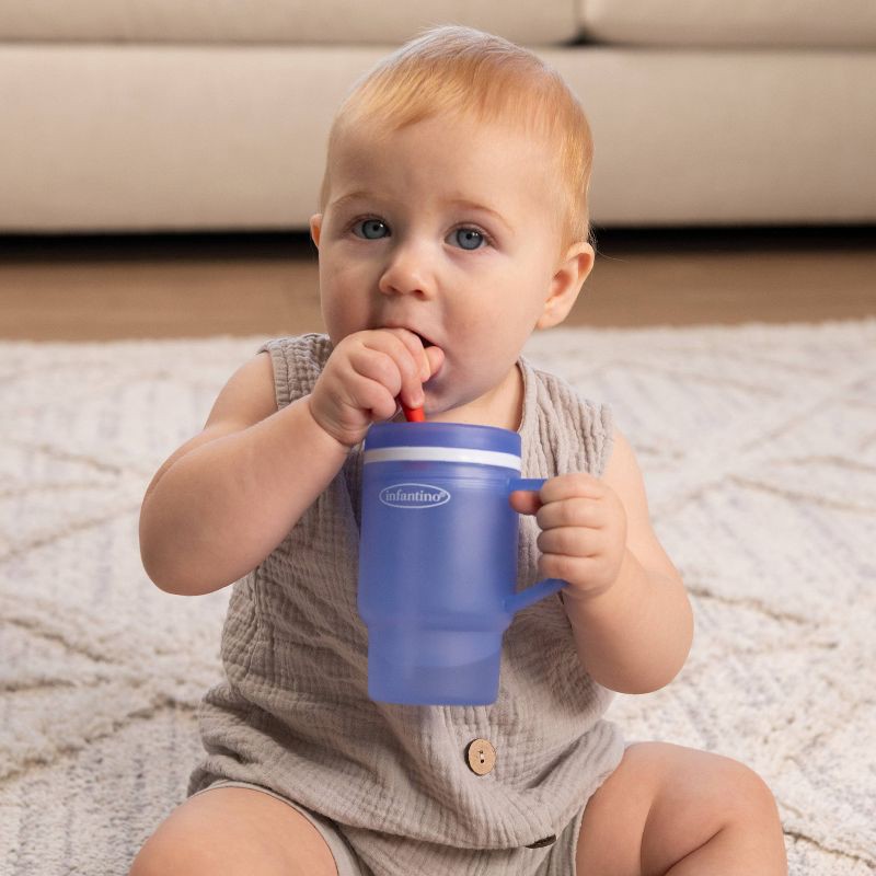 slide 7 of 11, Infantino My 1st Tumbler - Blue - 10oz, 10 oz