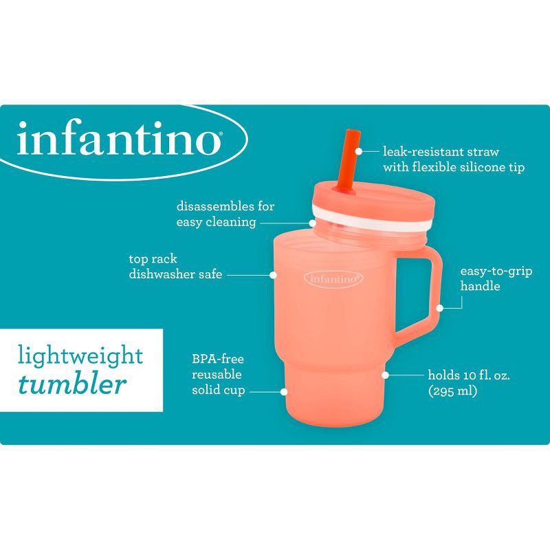 slide 9 of 11, Infantino My 1st Tumbler - Pink - 10oz, 10 oz
