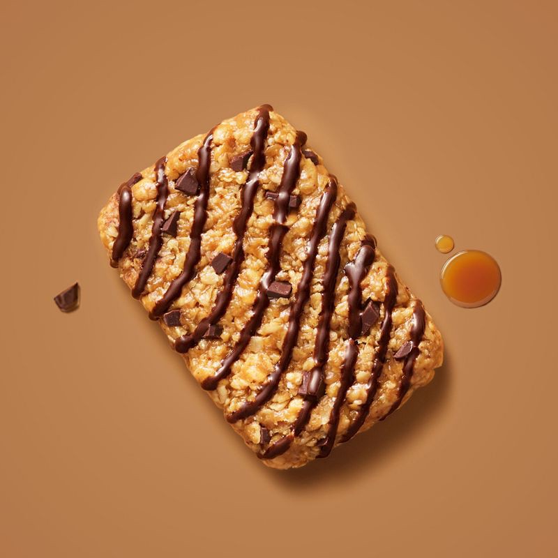 slide 6 of 6, CLIF Bar Caramel Chocolate Chip with Caffiene Granola Plant-Based Soy Protein Bars Made with Organic Oats - 10g Protein - 12oz/5ct, 10 gram, 12 oz, 5 ct