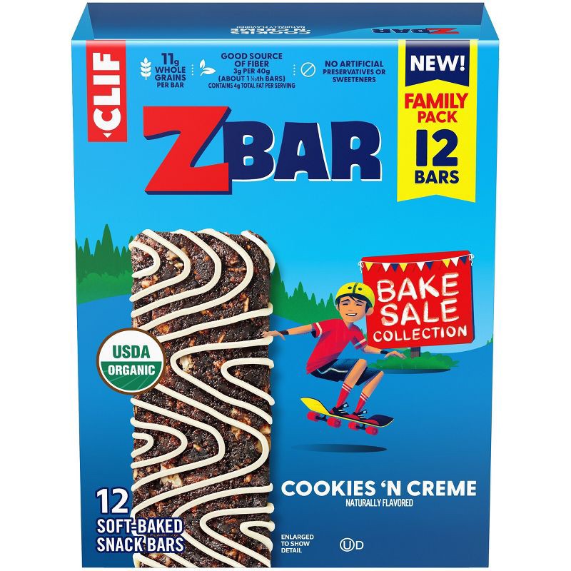 slide 1 of 13, Zbar Cookies N' Crème Organic Granola Bars - 15.24oz/12pk, 15.24 oz, 12 ct