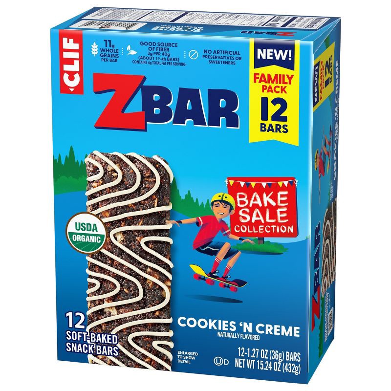 slide 7 of 13, Zbar Cookies N' Crème Organic Granola Bars - 15.24oz/12pk, 15.24 oz, 12 ct
