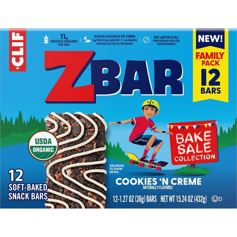 slide 8 of 13, Zbar Cookies N' Crème Organic Granola Bars - 15.24oz/12pk, 15.24 oz, 12 ct