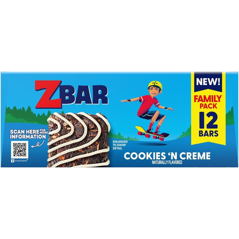 slide 10 of 13, Zbar Cookies N' Crème Organic Granola Bars - 15.24oz/12pk, 15.24 oz, 12 ct