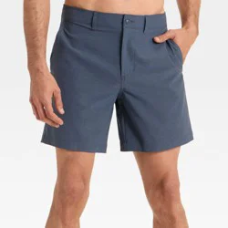 Men's 7'' Hybrid Swim Shorts - Goodfellow & Co™ Navy Blue 30