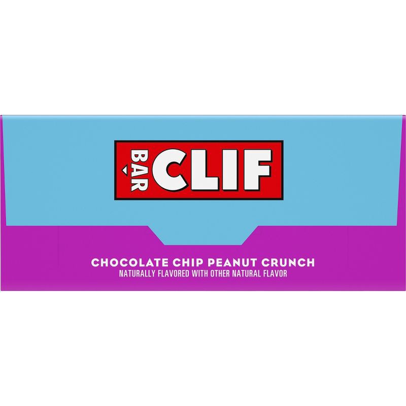slide 11 of 12, CLIF Bar Chocolate Chip Peanut Crunch Granola Plant-Based Soy Protein Bars Made with Organic Oats - 11g Protein - 12oz/5ct, 11 gram, 12 oz, 5 ct