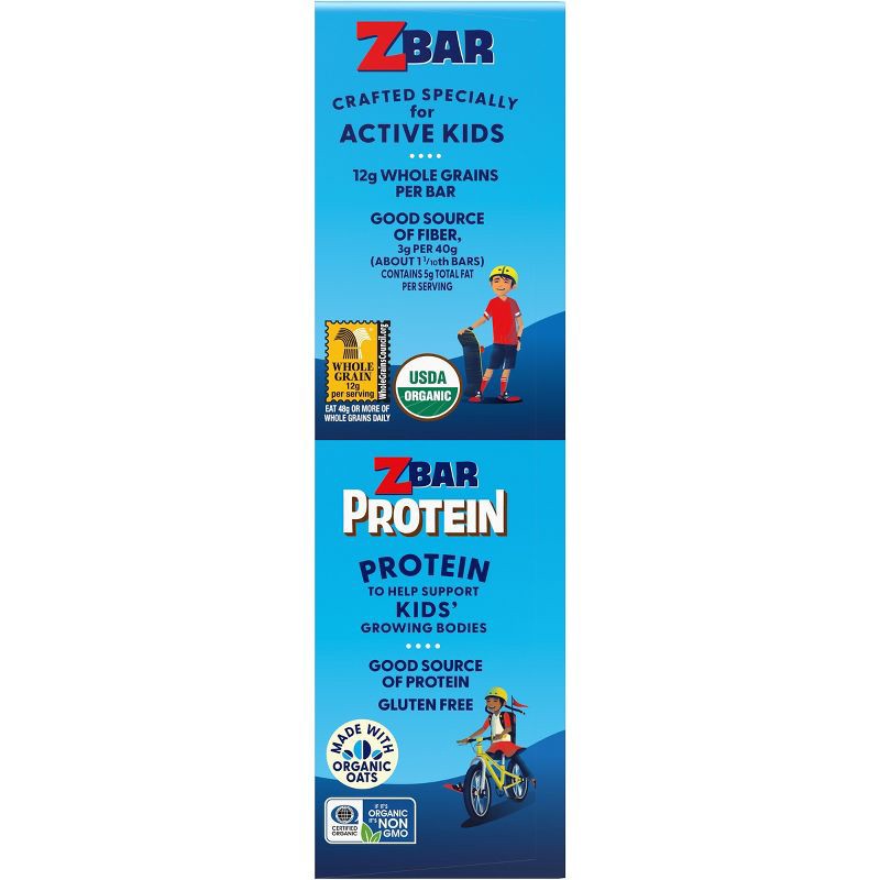 slide 9 of 12, CLIF ZBAR and ZBAR PROTEIN Chocolate Chip, Iced Oatmeal Cookie, Cookies and Crème Granola Bar Variety Pack Made with Organic Oats - 19.05oz/15pk, 19.05 oz, 15 ct